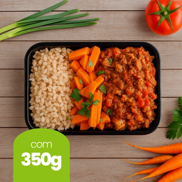 Max | Arroz Integral com Músculo Moído e Cenoura